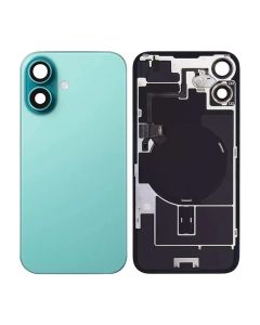 iPhone 16 Plus Baksida Glas med smådelar - Grön