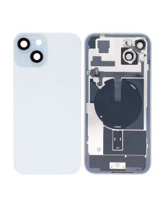 iPhone 15 Plus Baksida Glas med smådelar - Vit