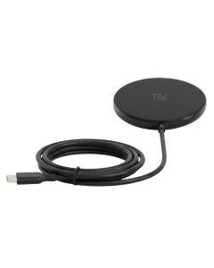 Rvelon Trådlös MagSafe Laddare med Stativ Qi2 15W USB-C - Grå