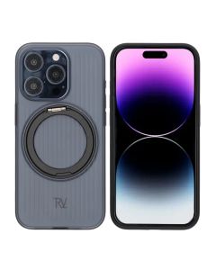 iPhone 15 Pro Max Rvelon Skal Roterande Magnet Stativ - Svart