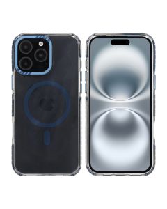 iPhone 16 Pro Max Rvelon Mobilskal Magnet Förstärkt - Blå