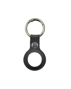 Apple Airtag Läderfodral Nyckelring - Svart- G-SP.se