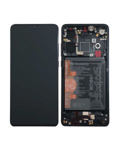 Huawei P30 Skärm med LCD Display och Batteri Original - Svart- G-SP.se
