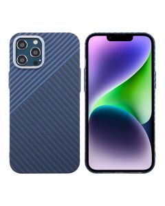 Kolfiber Skal iPhone 12 Pro Max - Blå & Grå- G-SP.se