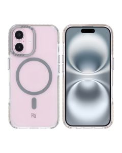 iPhone 16 Rvelon Mobilskal Magnet Förstärkt - Grå