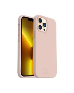 iPhone 13 Pro Max Skal - Silikon Sand Rosa Rvelon- G-SP.se