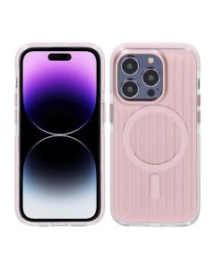 Mönstrat TPU Skal till iPhone 14 Pro Max med MagSafe - Rosa