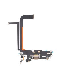 iPhone 13 Pro MaxLaddkontakt med Flexkabel Original - Guld