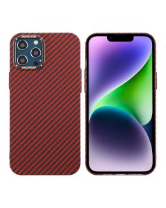 Kolfiber Skal iPhone 12 Pro Max - Röd- G-SP.se