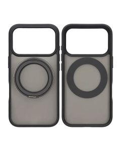 Mobilskal Roterande Magnet Stativ för iPhone 17 Pro - Svart