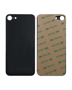 iPhone SE 2020 Baksida Glas med Självhäftande tejp - Svart