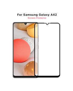 Skärmskydd Samsung A42 5G - 3D Härdat Glas Svart- G-SP.se