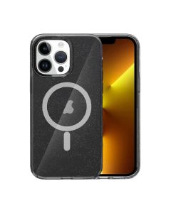 iPhone 13 Pro Mobilskal Glitter Magsafe - Svart