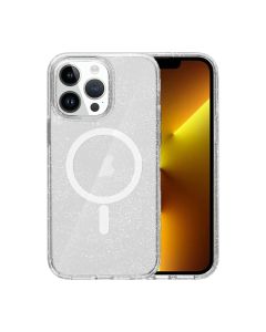 iPhone 13 Pro Max Mobilskal Stöttåligt med Glitter - Transparent