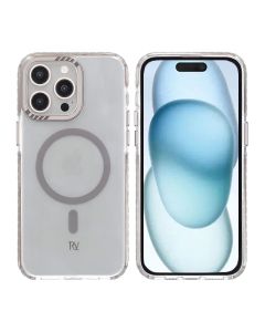 iPhone 15 Pro Max Rvelon Mobilskal Magnet Förstärkt - Grå
