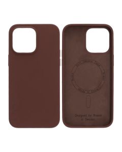Rvelon Skal Silikon MagSafe för iPhone 14 Pro Max - Brun