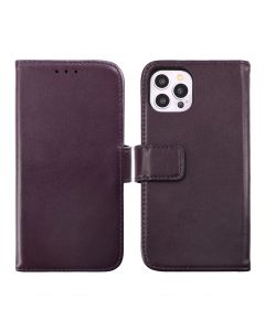 iPhone 14 Pro Max Plånboksfodral Läder Rvelon - Lila- G-SP.se