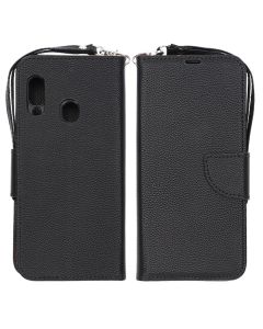 Samsung Galaxy A20e Plånboksfodral med Stativ - Svart- G-SP.se