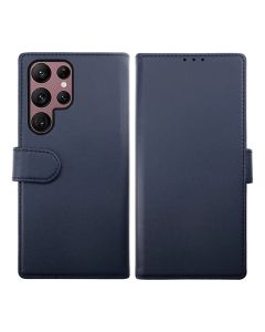 Samsung Galaxy S23 Ultra Plånboksfodral Magnet Rvelon - Blå- G-SP.se