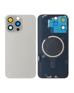 iPhone 15 Pro Max Baksida Glas med Magsafe Magnet - Grå