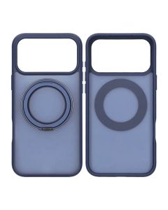 Mobilskal Roterande Magnet Stativ för iPhone 17 Pro Max - Blå