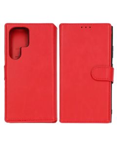 Samsung Galaxy S24 Ultra Plånboksfodral Magnet Rvelon - Röd