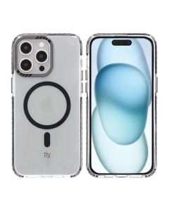 iPhone 15 Pro Rvelon Mobilskal Magnet Förstärkt - Svart