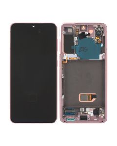 Samsung Galaxy S21 5G Skärm med LCD Display Original - Rosa- G-SP.se