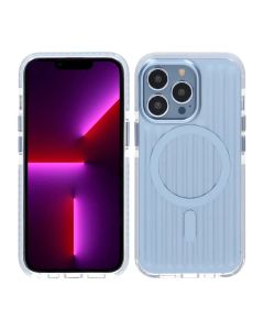 Mönstrat TPU Skal till iPhone 13 Pro med MagSafe - Blå