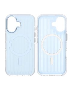Mobilskal Korrugerad Magsafe för iPhone 17 - Blå