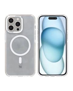 iPhone 15 Pro Rvelon Mobilskal Magnet Förstärkt - Vit
