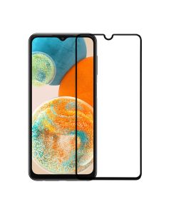 Skärmskydd Samsung Galaxy A23 5G - 3D Härdat Glas - Svart- G-SP.se