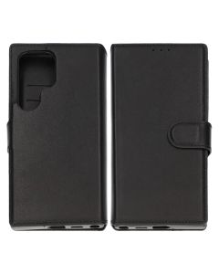 Samsung Galaxy S24 Ultra Plånboksfodral Läder Rvelon - Svart