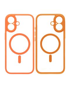 Skal för iPhone 17 med MagSafe & Kameraskydd med Orange