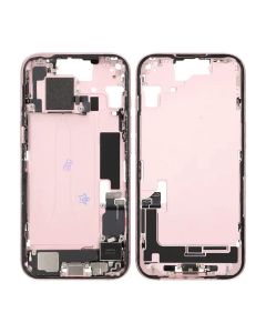 Mittenram med smådelar för iPhone 15 - Rosa OEM