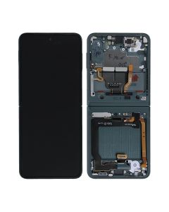 Samsung Galaxy Z Flip 3 5G 2021 (F711) Skärm med LCD Display Original - Grön