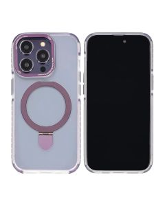 iPhone 14 Pro Max Mobilskal med Magsafe och Stativ - Lila