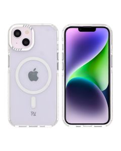 iPhone 13/14 Rvelon Mobilskal Magnet Förstärkt - Vit