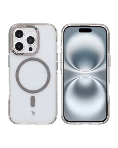 iPhone 16 Pro Rvelon Mobilskal Magnet Förstärkt - Grå