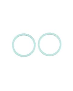 iPhone 12 Mini Linsskydd med Metallram - Grön (2-pack)- G-SP.se