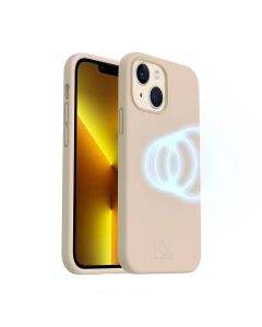iPhone 14 Silikonskal Rvelon MagSafe - Beige- G-SP.se