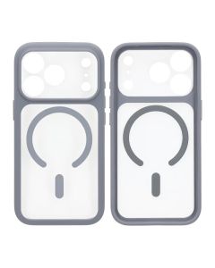 Skal för iPhone 17 Pro med MagSafe & Kameraskydd med Grå