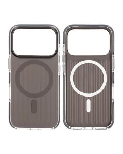 Mobilskal Korrugerad Magsafe för iPhone 17 Pro - Svart