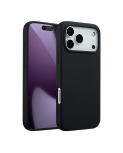 Rvelon Mobilskal Silikon MagSafe för iPhone 17 Pro Max - Svart