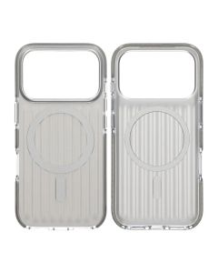 Mobilskal Korrugerad Magsafe för iPhone 17 Pro - Silver