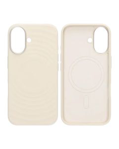 Mobilskal Silikon för iPhone 16 - Vit med Kameraskydd