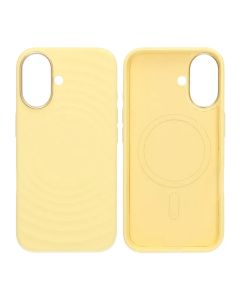 Mobilskal Silikon för iPhone 16 - Gul med Kameraskydd