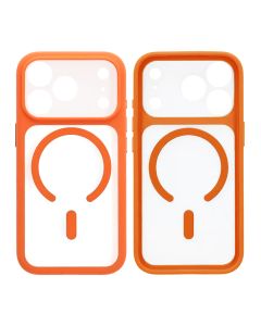 Skal för iPhone 17 Pro med MagSafe & Kameraskydd med Orange