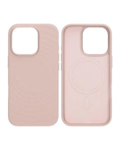 Mobilskal Silikon för iPhone 16 Pro - Rosa med Kameraskydd