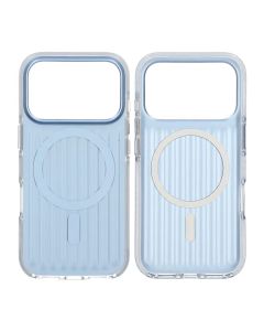 Mobilskal Korrugerad Magsafe för iPhone 17 Pro - Blå